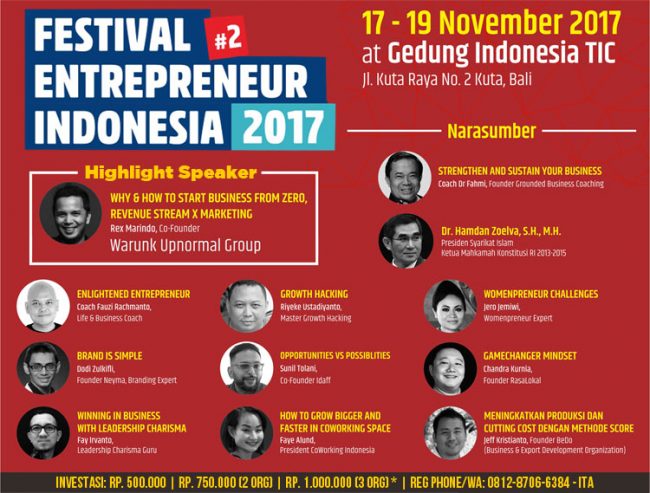 Festival Entrepreneur indonesia di Bali