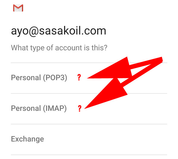 Setting email di Android Smartphone