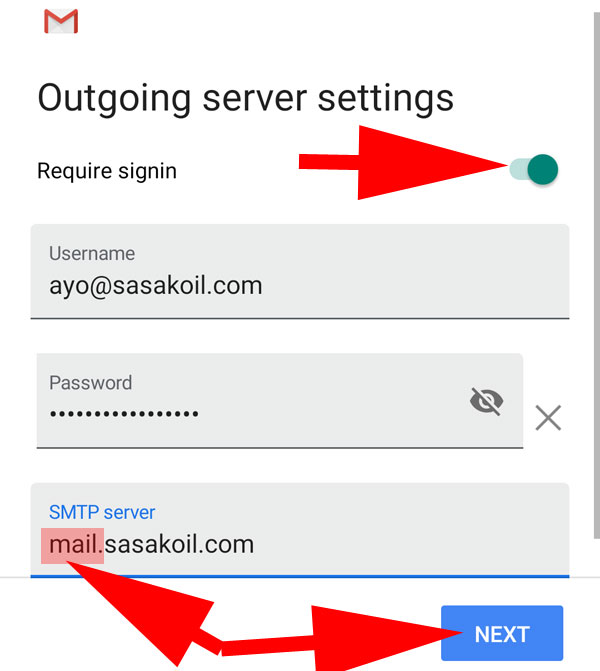 Setting email di Android Smartphone