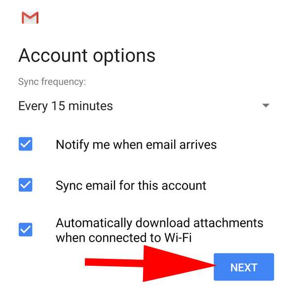Setting email di Android Smartphone