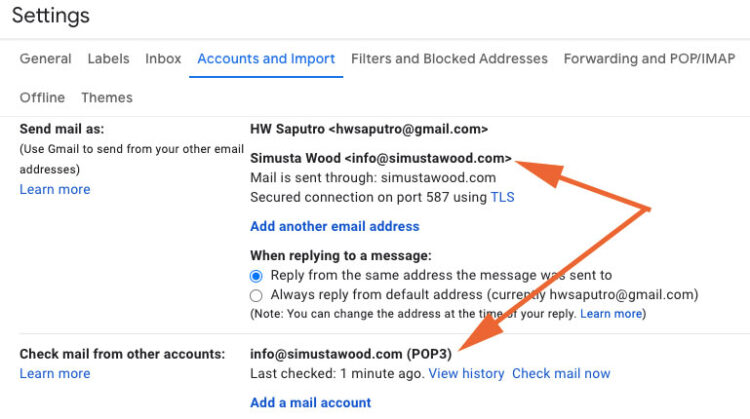 Cara setting email pribadi ke gmail