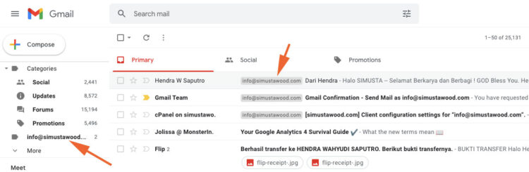 Cara setting email pribadi ke gmail