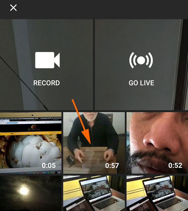 Pilih Video yang akan diupload ke youtube