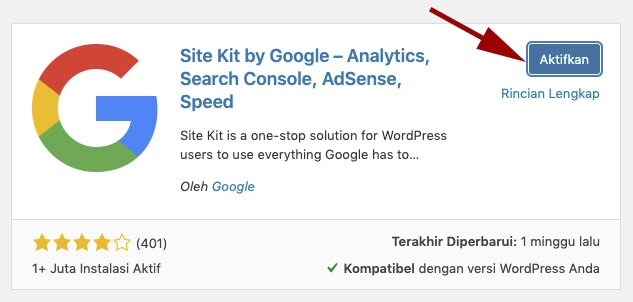 Cara pasang instal Google Analytics di wordpress