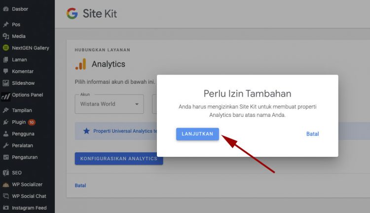 Cara pasang instal Google Analytics di wordpress