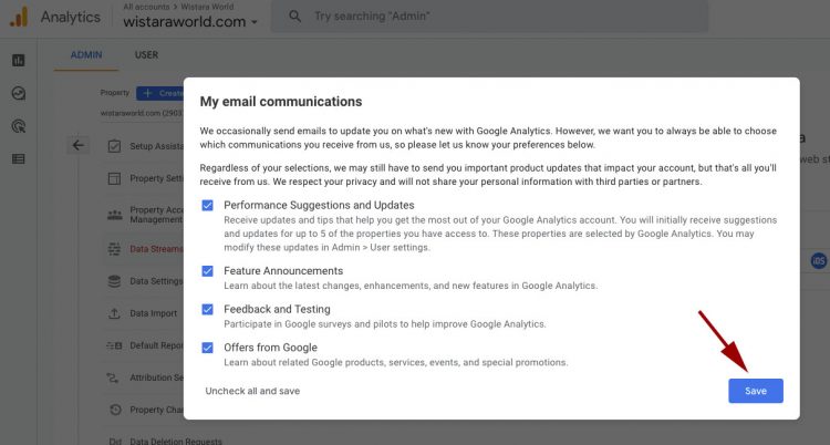 Google Analytics untuk wordpress