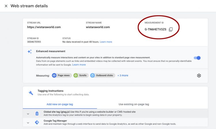 Google Analytics untuk wordpress