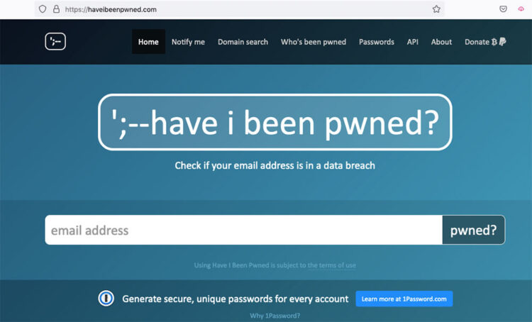 haveibeenpwned